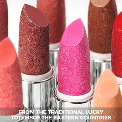 Compact Anglicolor lipstick packaging ideal for on the go touch ups.