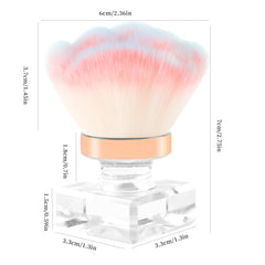 ANGNYA nail dust brush rose-shaped head reaches hard-to-reach areas