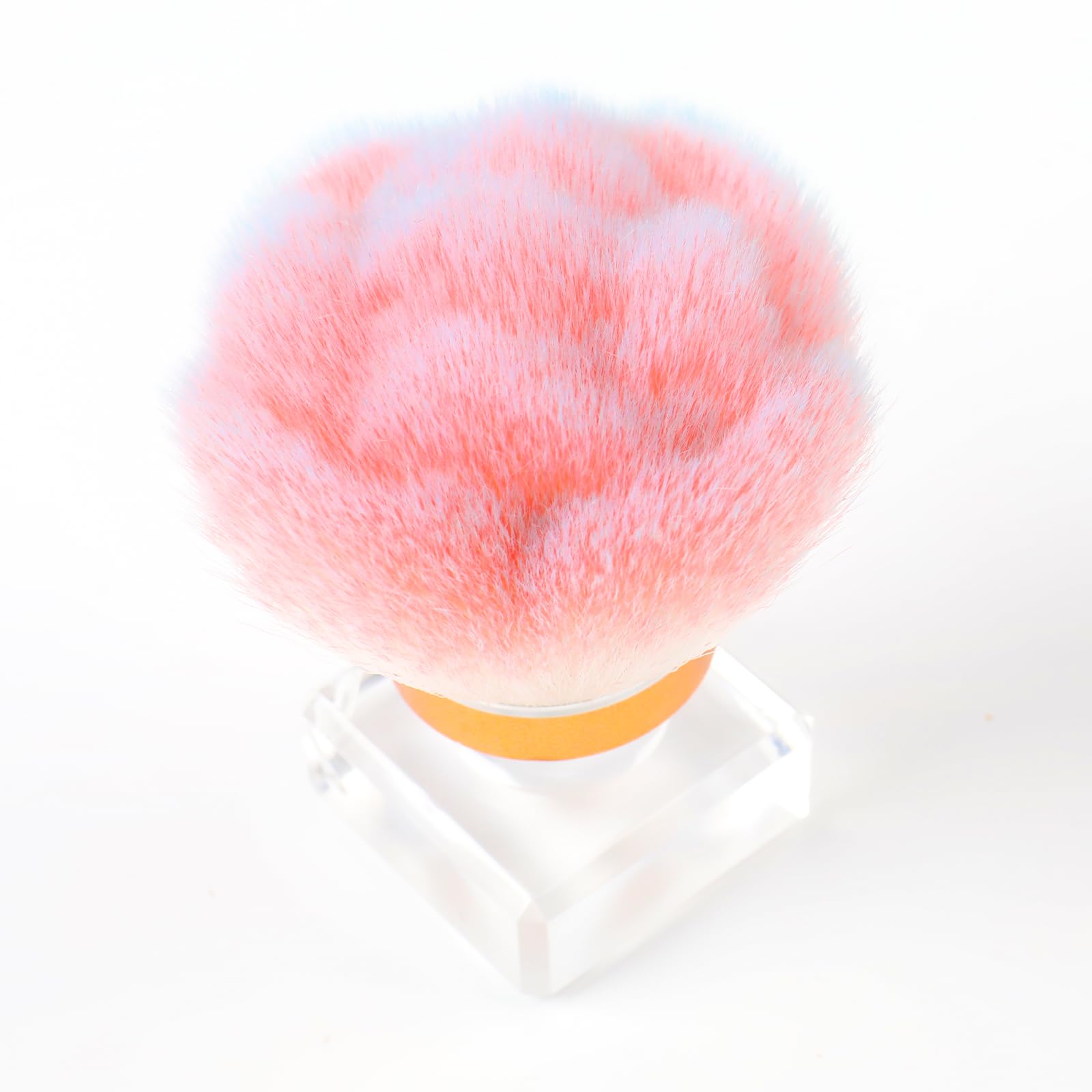 ANGNYA nail dust brush square acrylic handle ensures comfortable grip