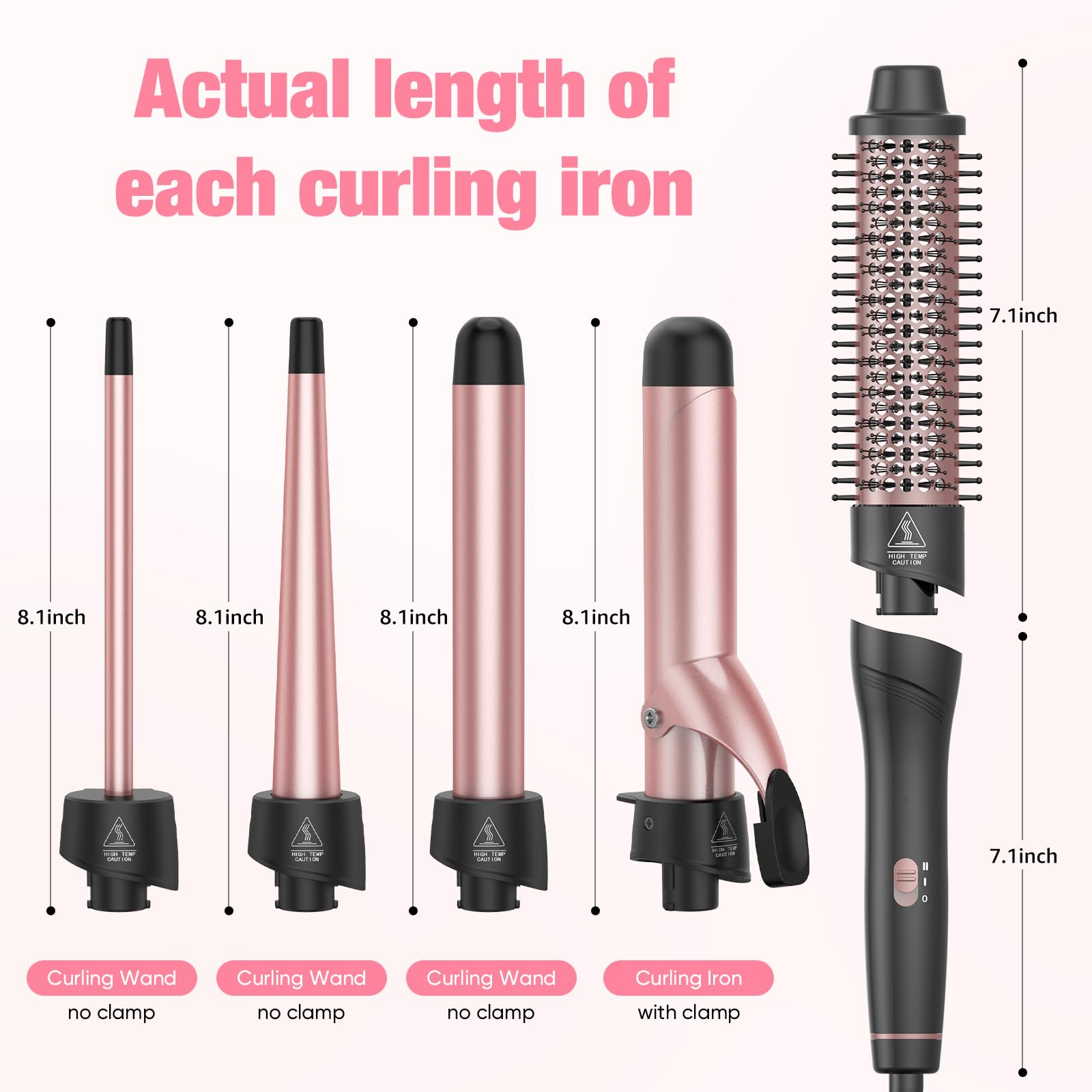 ANIEKIN 1 inch curling iron for classic large curls and natural texture.