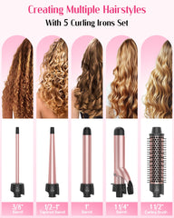 ANIEKIN 0.5-1 inch tapered curling iron for natural waves and soft volume.