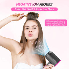 ANIEKIN hair dryer with concentrator attachment for precise styling and smooth results.