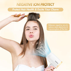 ANIEKIN diffuser attachment delivering even airflow to reduce frizz.