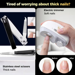 ANIEL-QUIROGA automatic nail clipper dust container keeps nails clean during trimming.