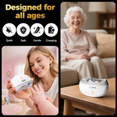 ANIEL-QUIROGA automatic nail clipper side view highlights compact travel-friendly design.