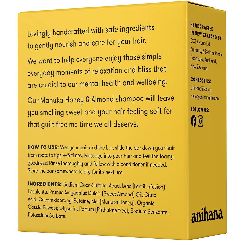 ANIHANA aroma suave de Miel de Manuka y Almendra.