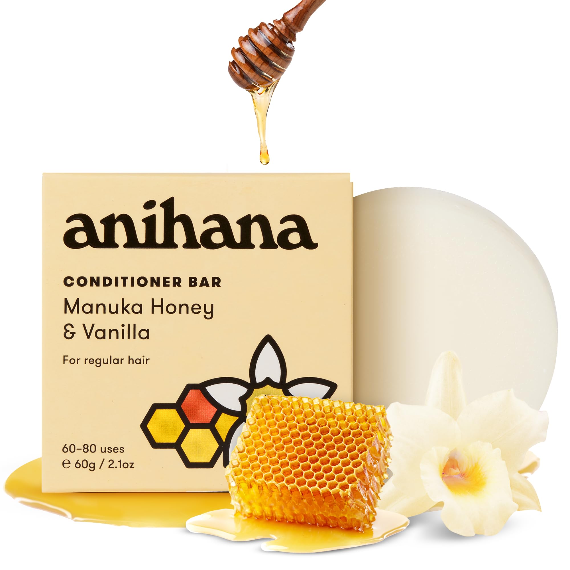 ANIHANA barra-manuka-vanilla: cabello suave y fragancia agradable tras lavado.