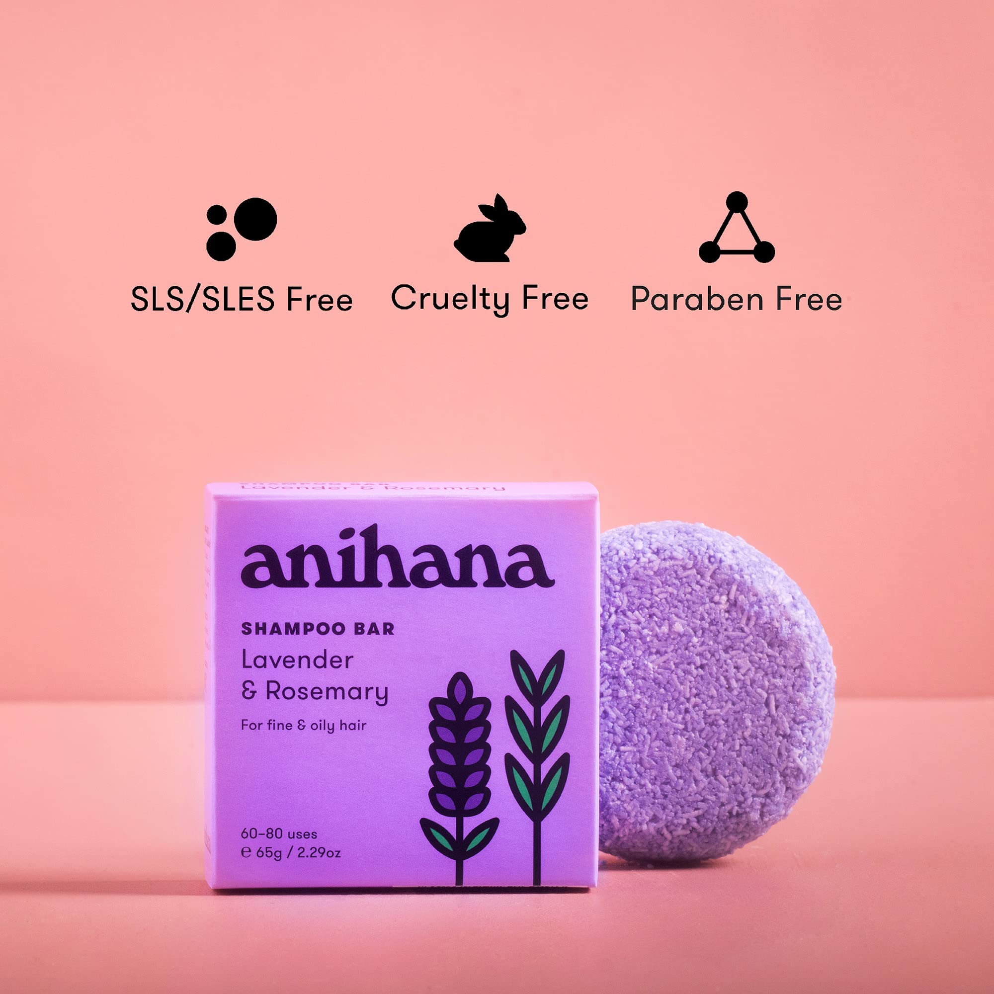 ANIHANA Ingredientes naturales: limpia y nutre sin químicos agresivos.