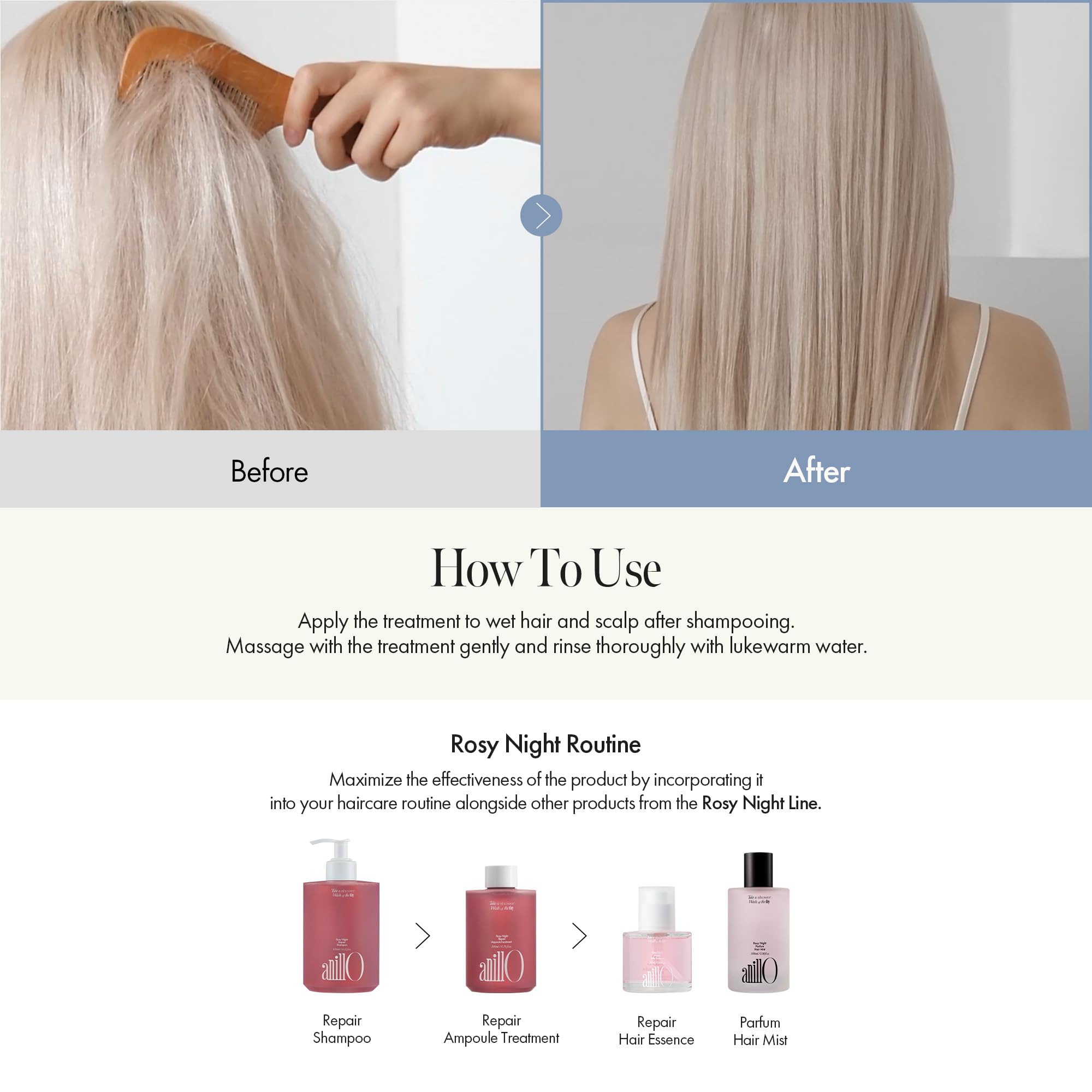 ANILLO Rosy Night fragrance-closeup captures floral musk scent.