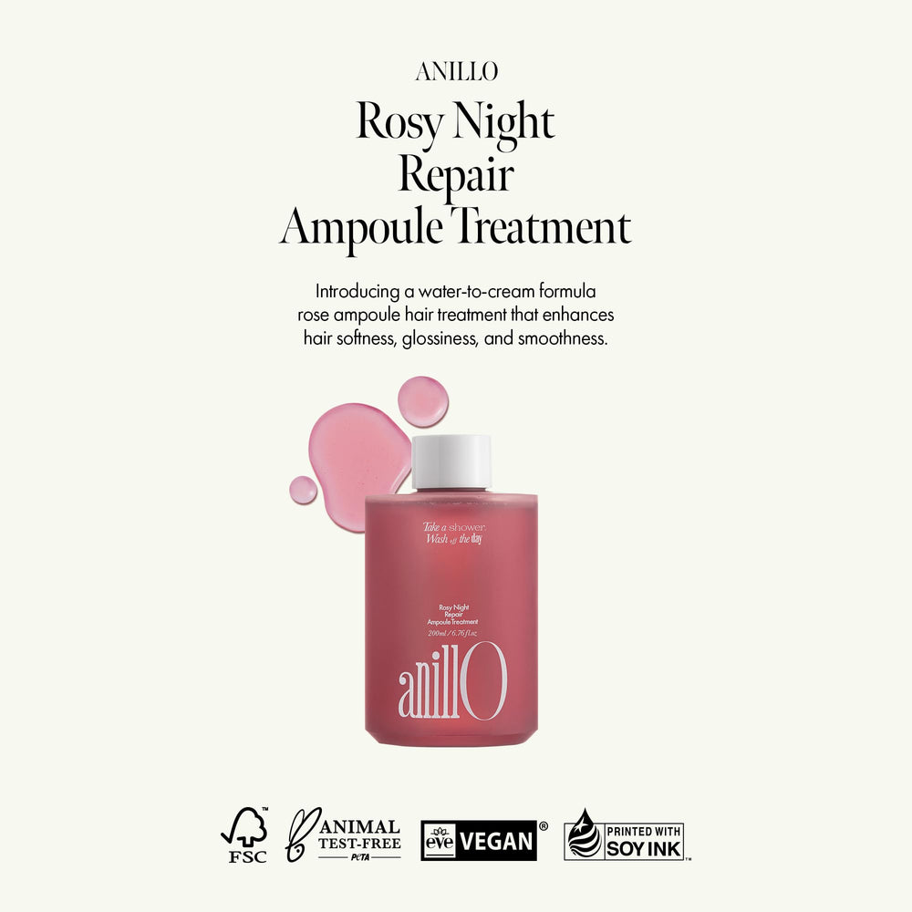 ANILLO Rosy Night pump application enables even, lightweight distribution.