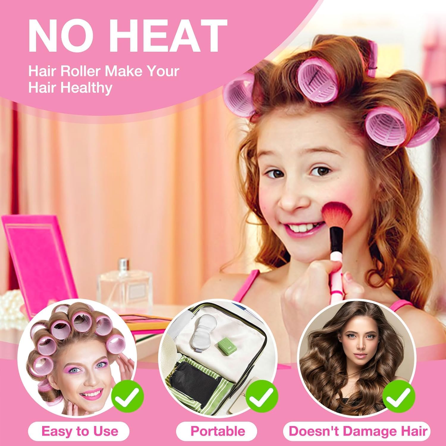 AnJOLi DIY hairstyles with rollers enable quick at-home looks.
