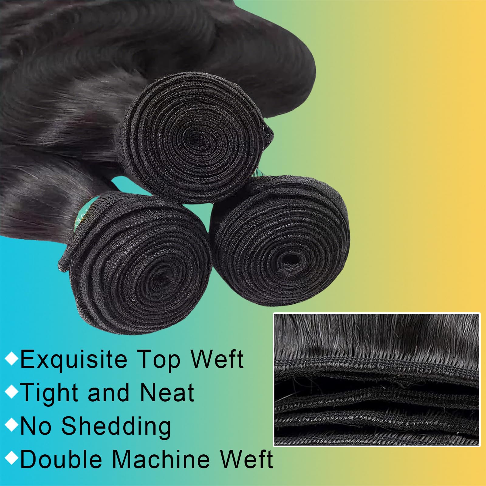 AnJudyReid 12A Brazilian virgin weave offers soft, manageable texture