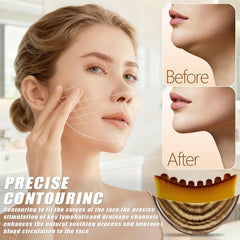 ANKEVIN Lymphatic Contour Face Brush 30mm arched bristles follow facial contours