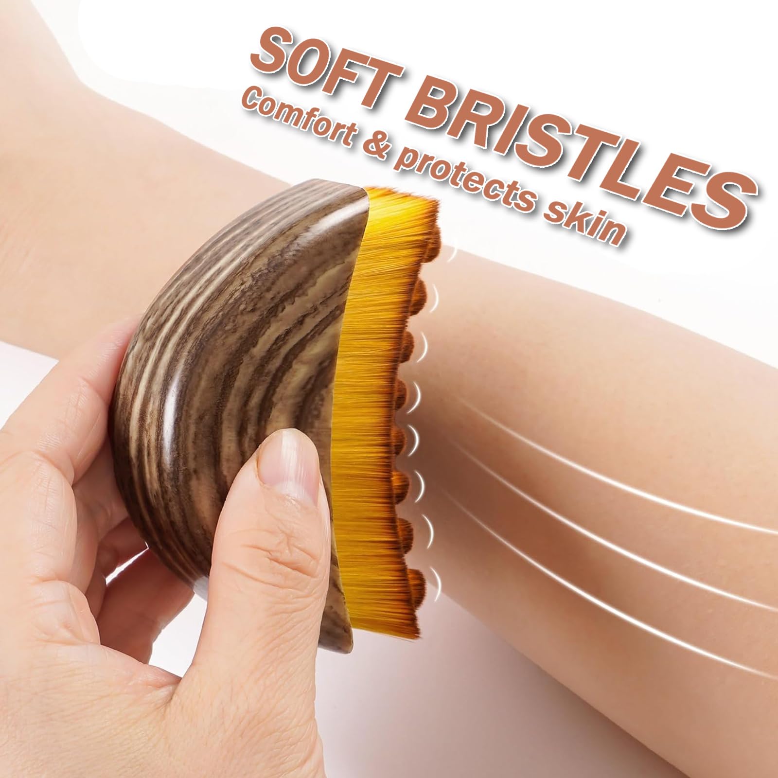 ANKEVIN Lymphatic Contour Face Brush ultra-soft bristles soothe sensitive skin