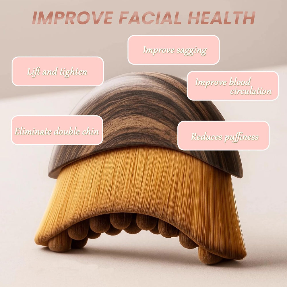 ANKEVIN Lymphatic Contour Face Brush waterproof handle for easy cleaning