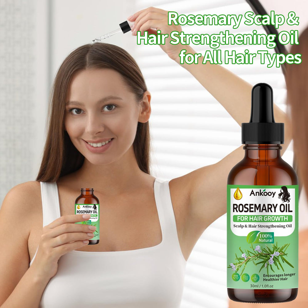 ANKOOY Rosemary Oil application steps guide for easy use.