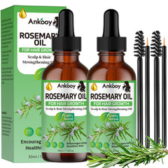 ANKOOY Rosemary Oil bottle pour for easy application and refreshing scalp care.