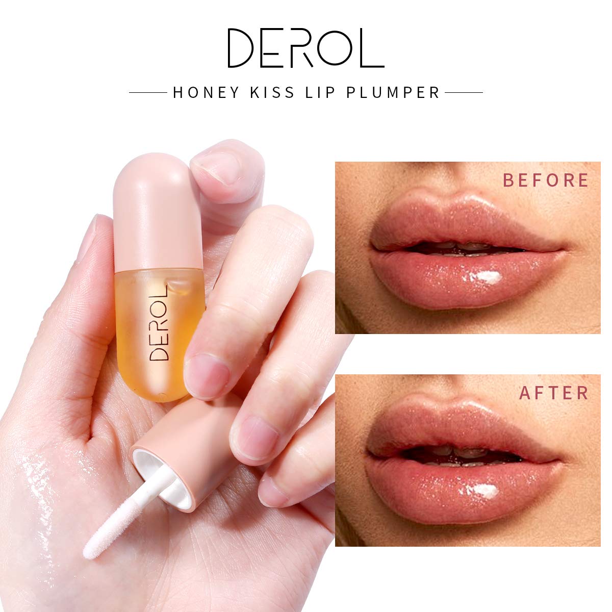 ANMANSY Aumentador Labios Brillo Hidratante con acabado sedoso.