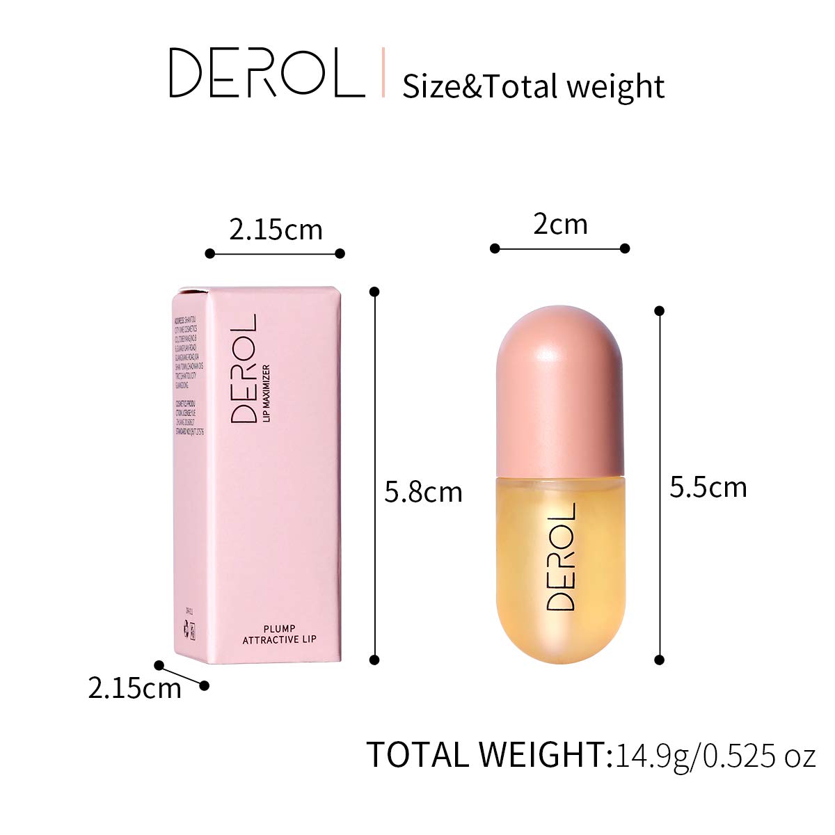 ANMANSY Aumentador Labios Diseño Compacto para bolso.