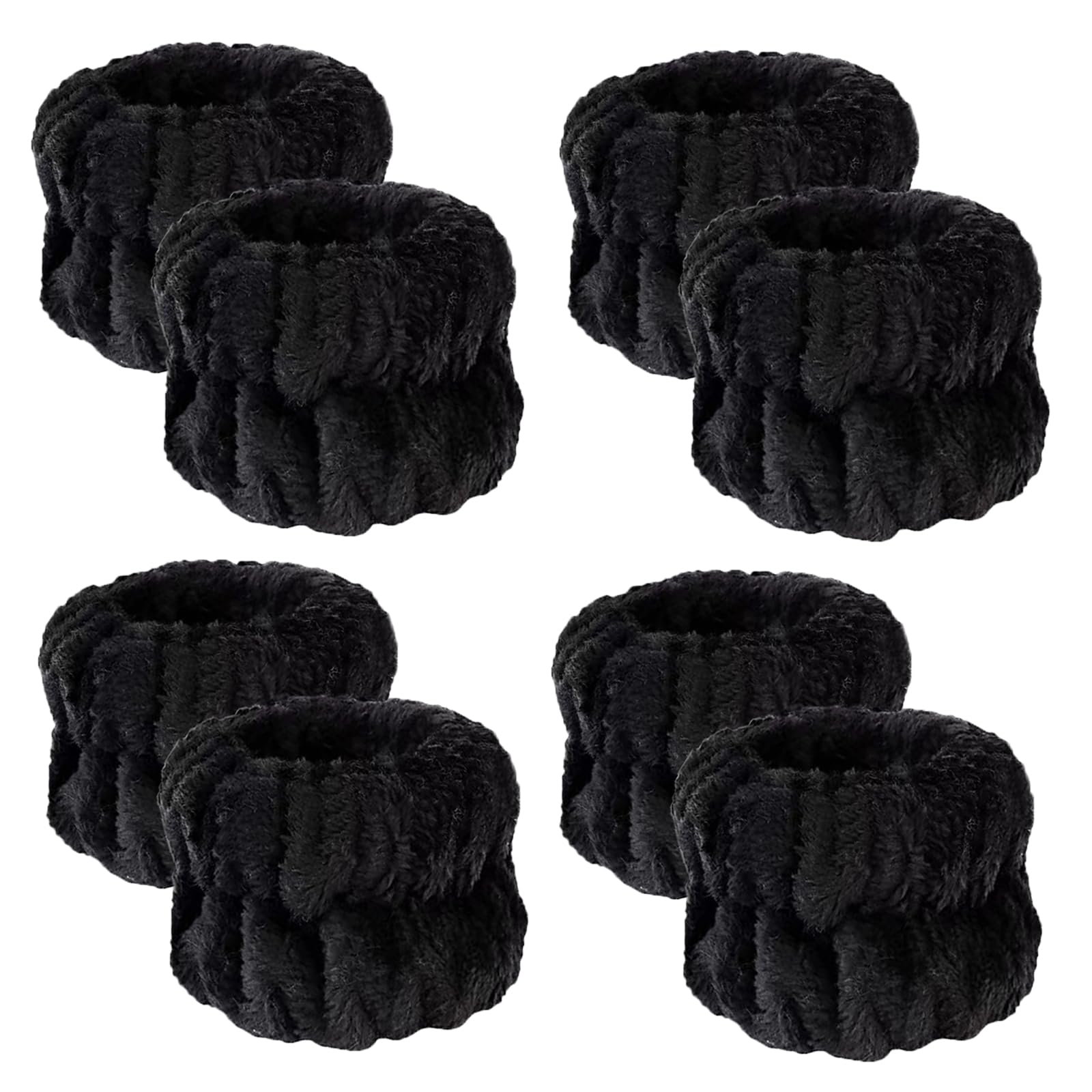 Anmieciu pulseras spa microfibra para lavar la cara, absorben agua para evitar manchas.