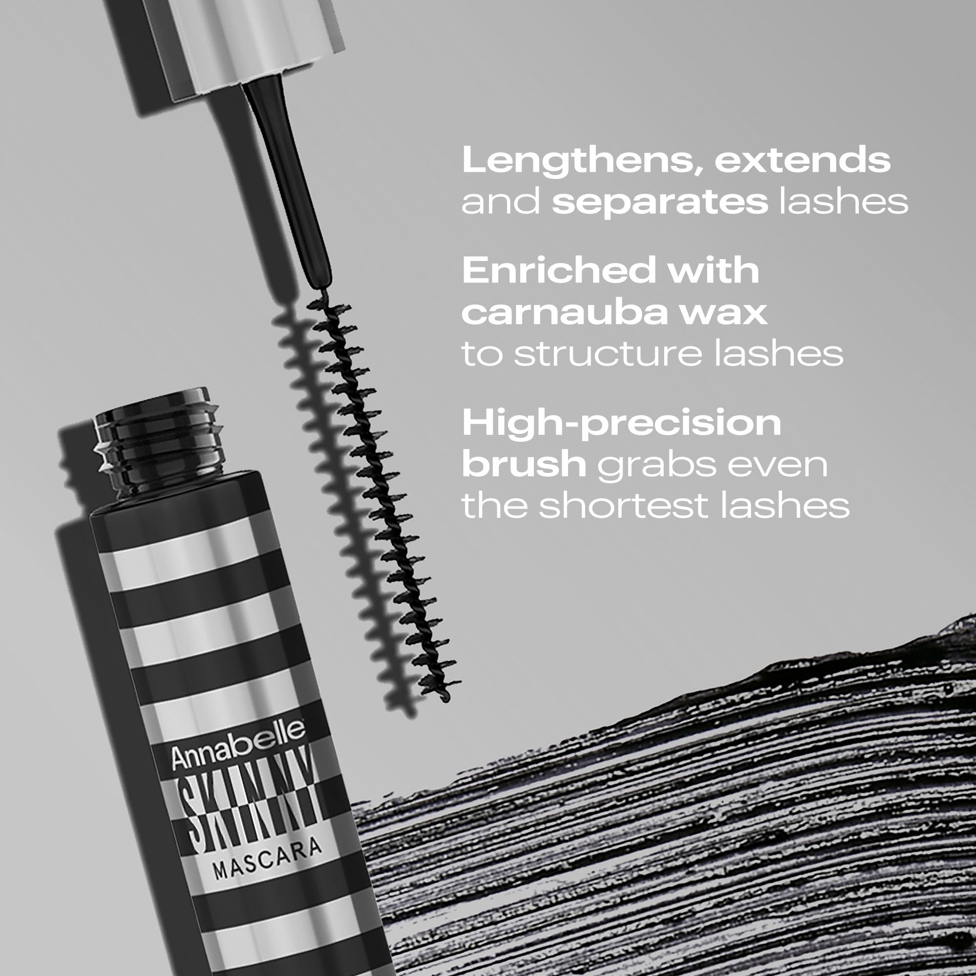Fórmula con cera de carnauba que estructura cada pestaña.