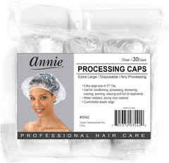 Annie Extra Large Processing Cap with clear material for monitoring color, perm or conditioning treatments.