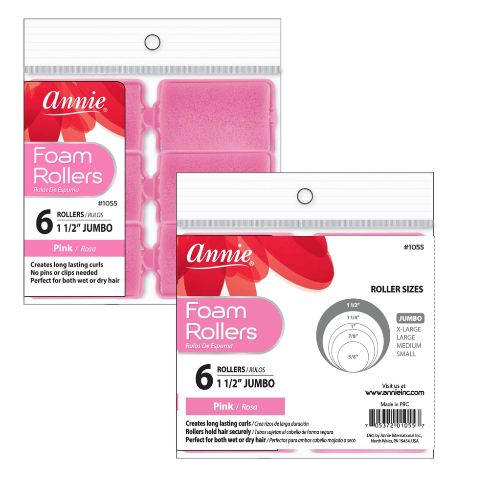 Annie foam rollers in overnight set create effortless body and bounce.