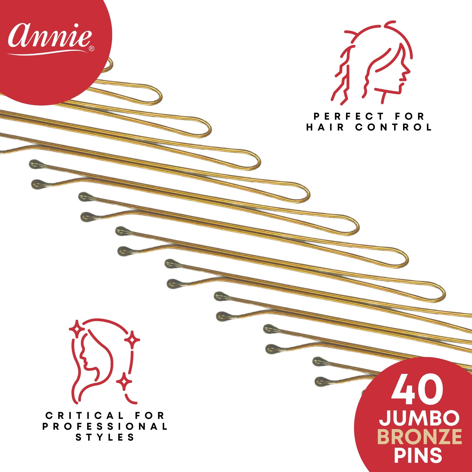 Annie horquillas rodillo bronce extremos bola para deslizamiento suave.