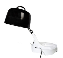 Annie Hot and Hotter hood dryer side view highlights adjustable column for even drying