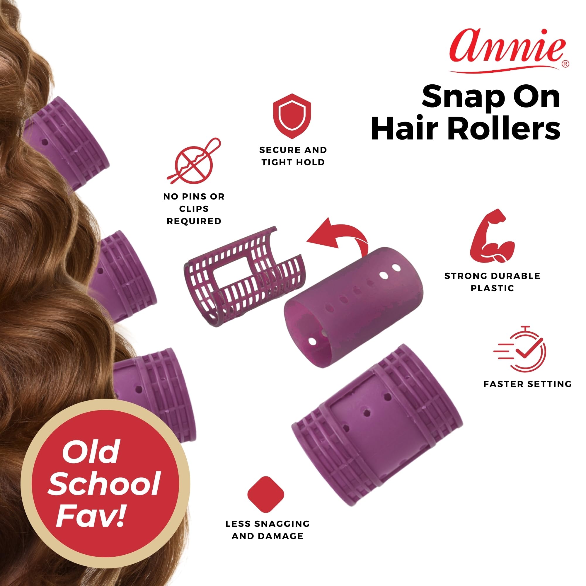 Annie magnetic surface rollers grip ends for smooth, tensioned wraps.