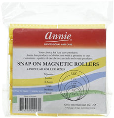 Annie Snap-On Magnetic Roller in use for smooth, frizz-free curls.