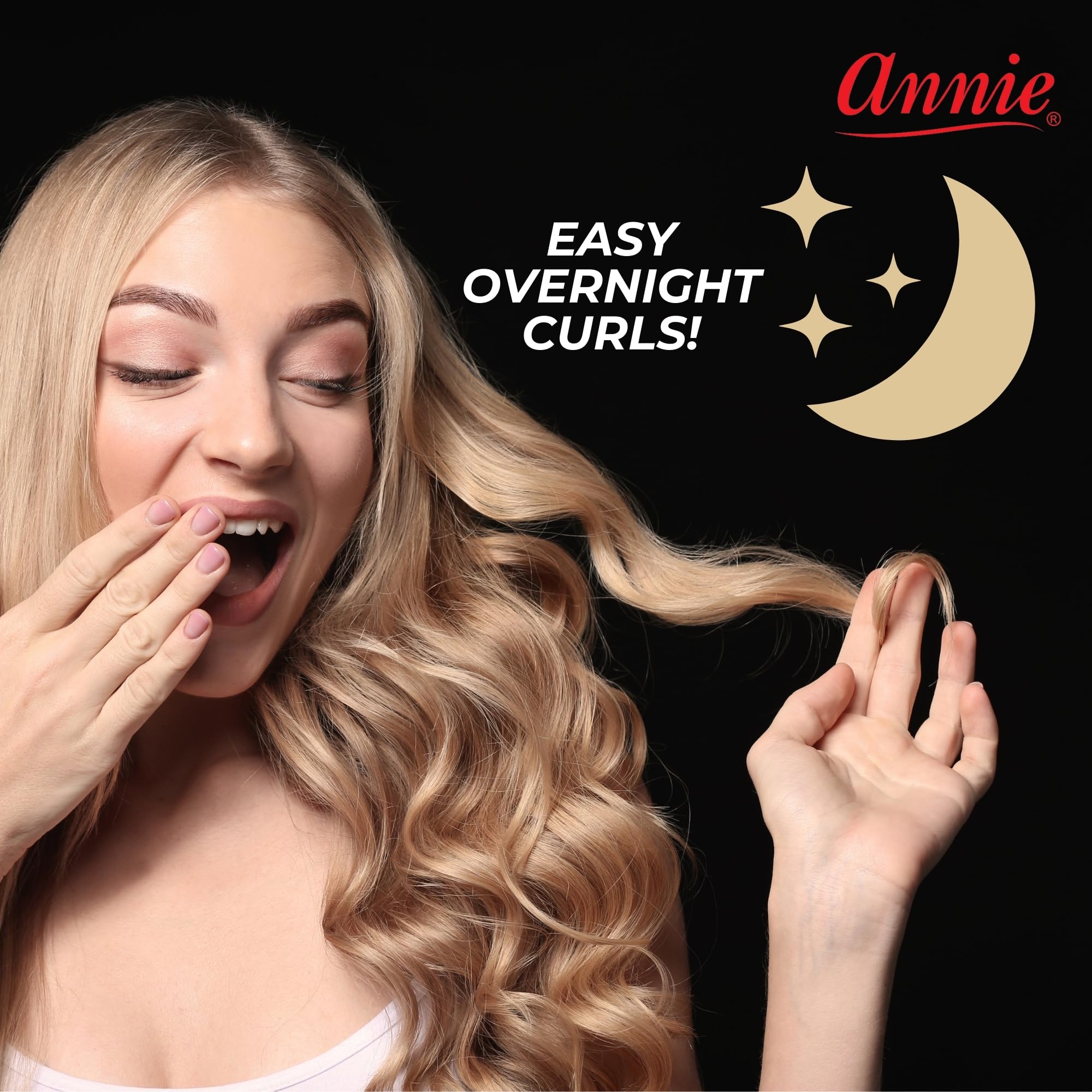 Annie Soft Twist Roller Set ideal for travel or overnight use