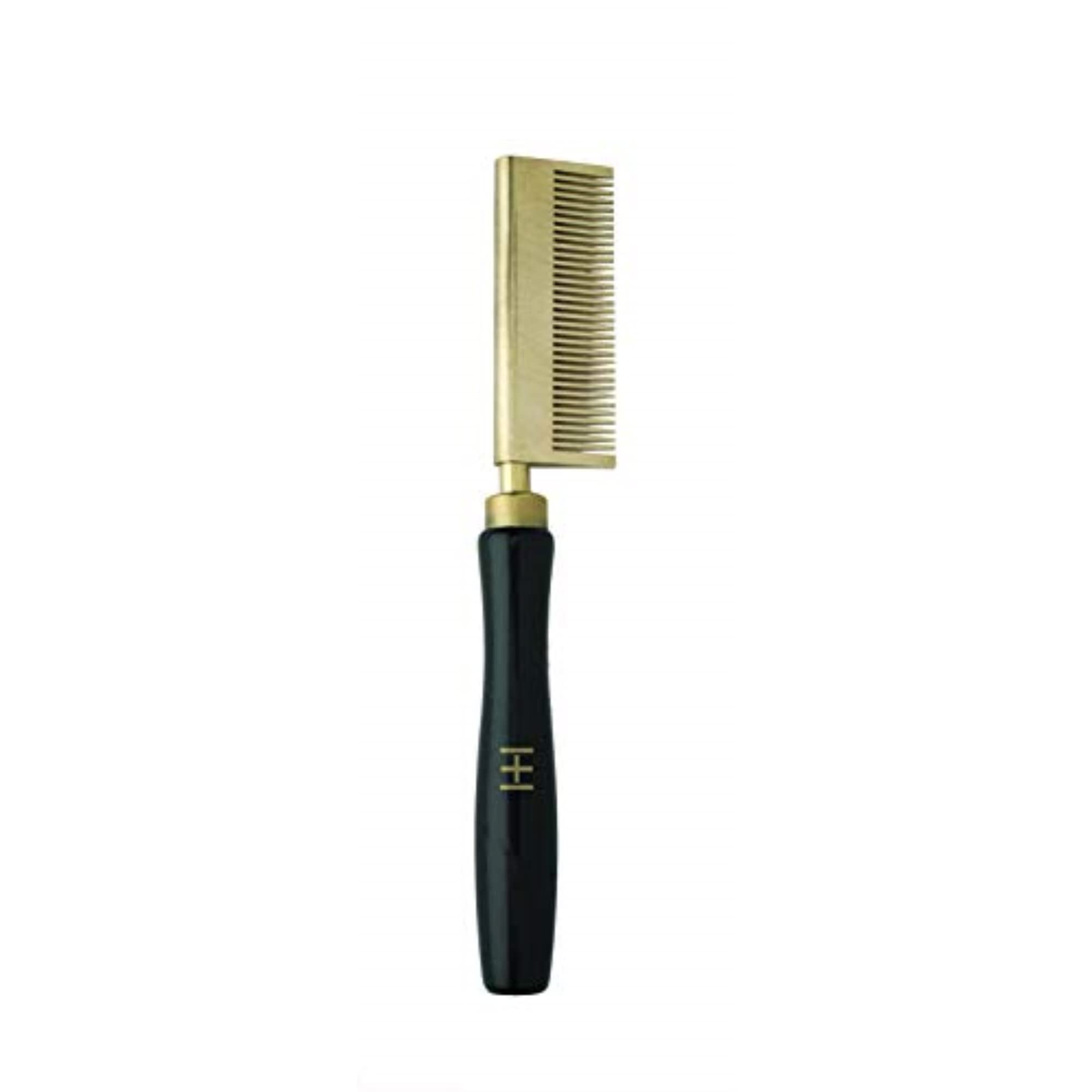 Annie thermal straightening comb on stove top demonstrates high heat and smooth glide