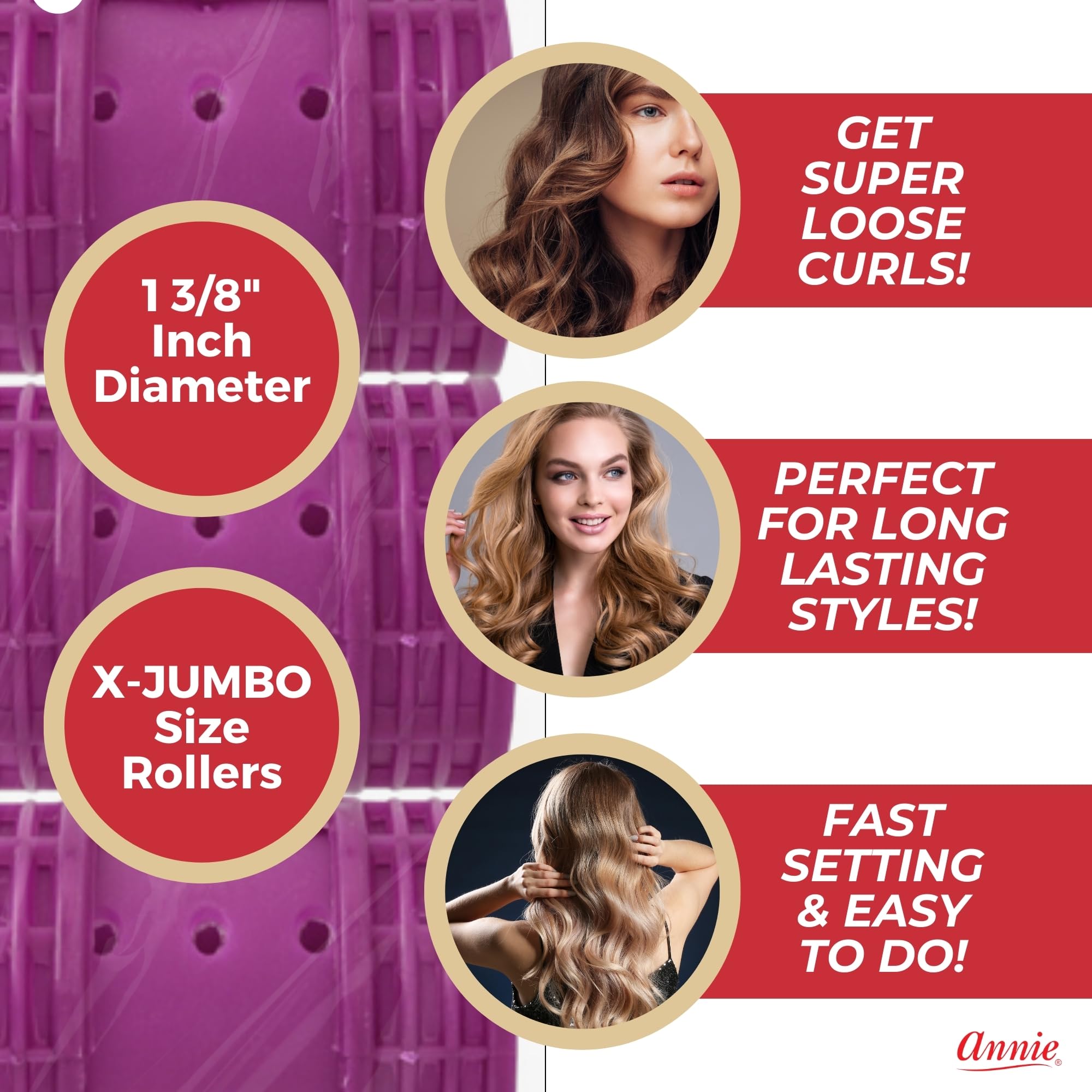 Annie vented drying design promotes faster, uniform drying of rolls.