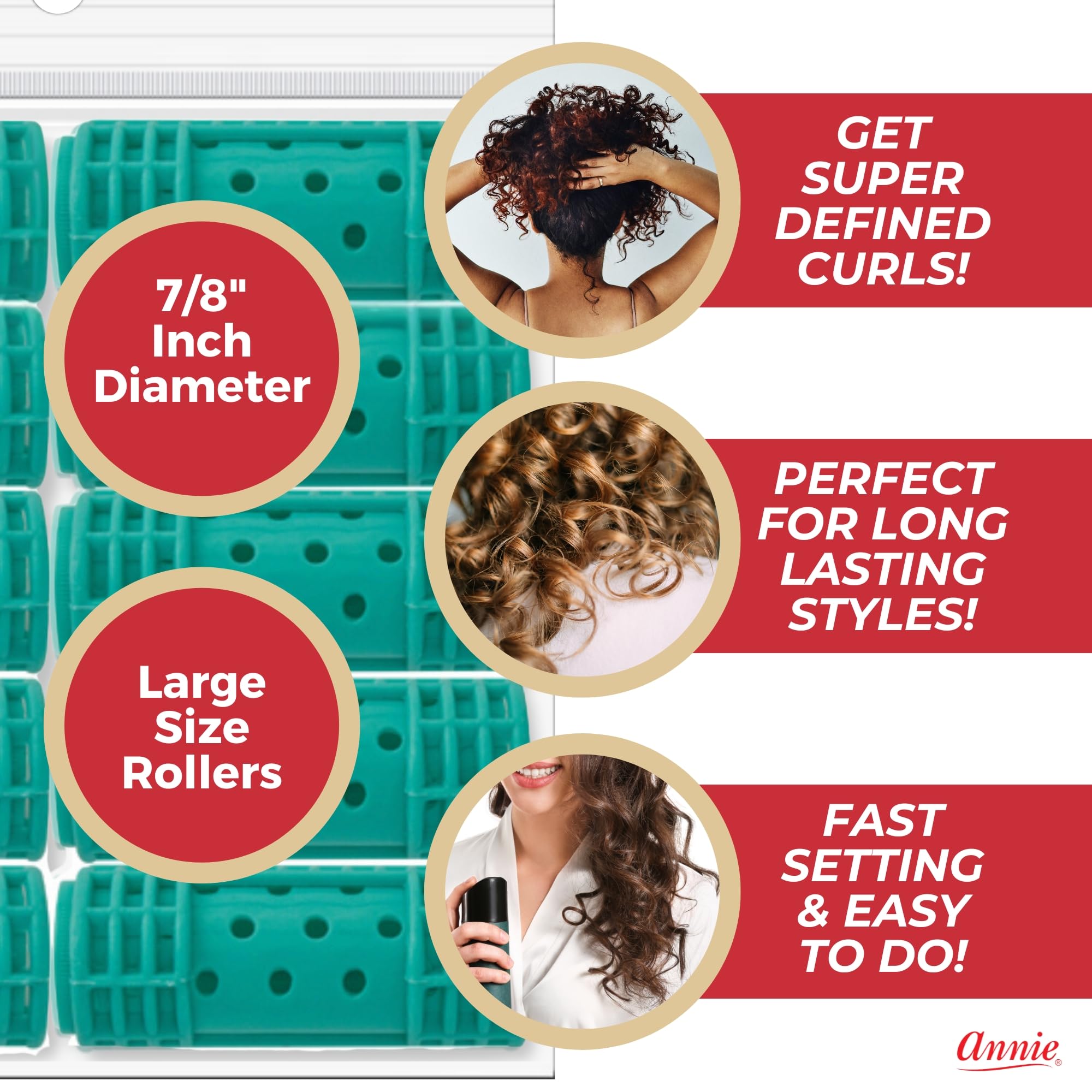Annie Snap-On vented design promotes airflow to help speed drying