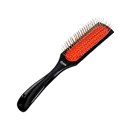 Annie Wire Cushion Wig Brush has ergonomic handle for comfortable daily use.