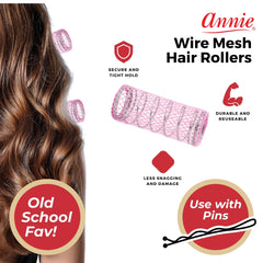 Secure grip mesh design keeps hair secure during overnight or air-dry styling.