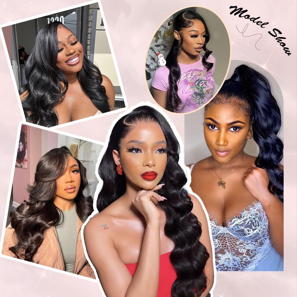 Annione natural black wig suitable for weddings and events