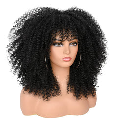 ANNISOUL Glueless Cap Curly Wig for easy on/off and secure fit
