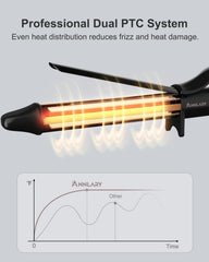 ANNLARY dual-PTC heat system ensures even warming across the barrel.
