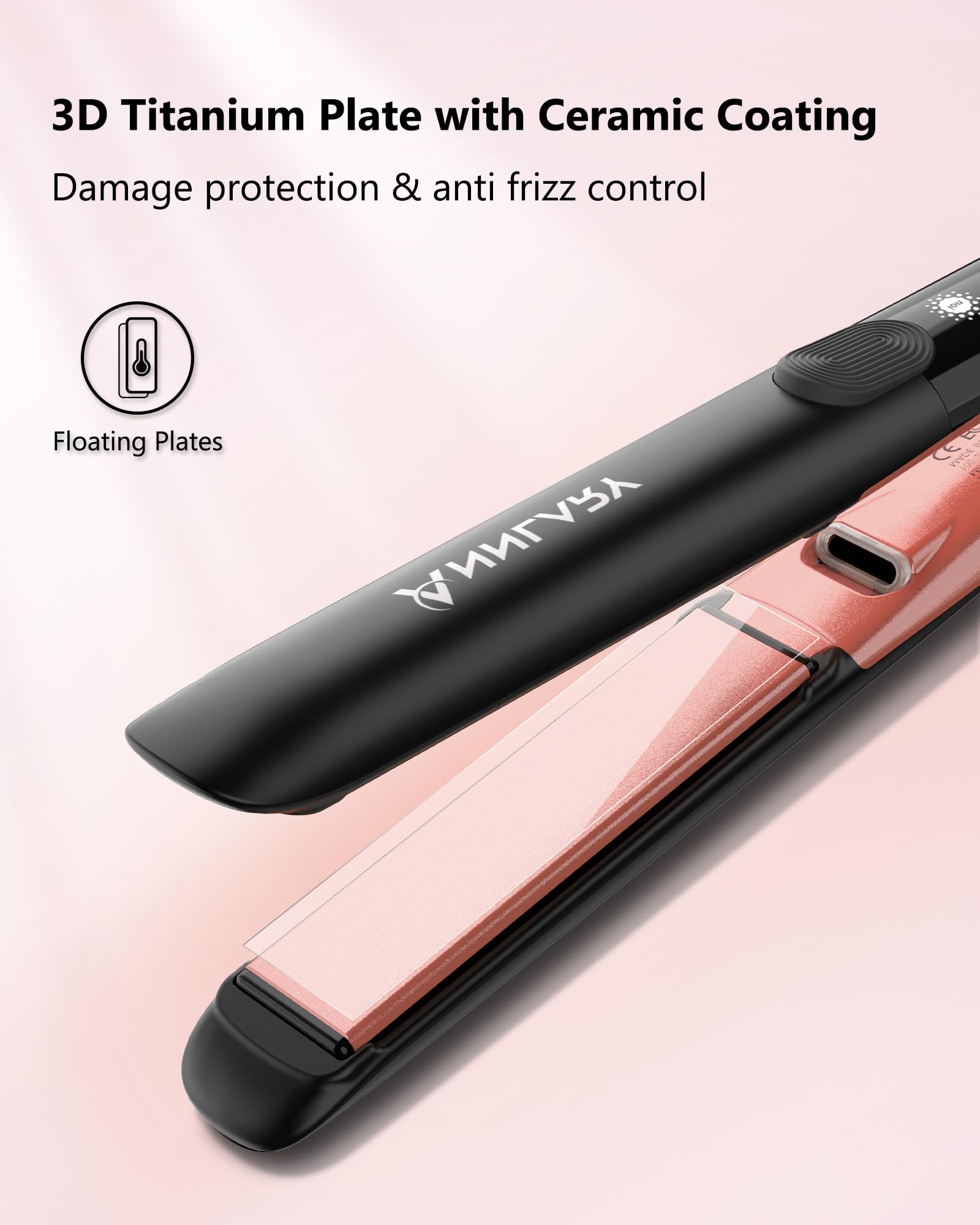 ANNLARY heat-resistant silicone pad enhances safety during use.