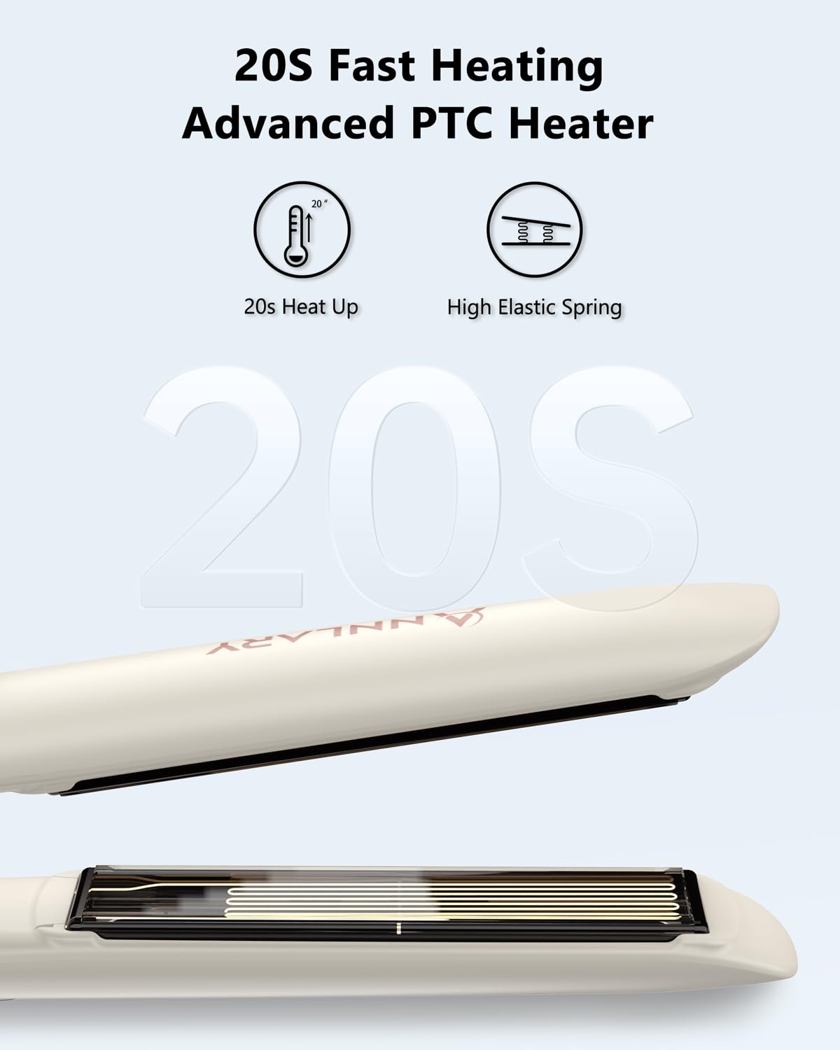 Annlary fast heat-up reduces waiting time before styling
