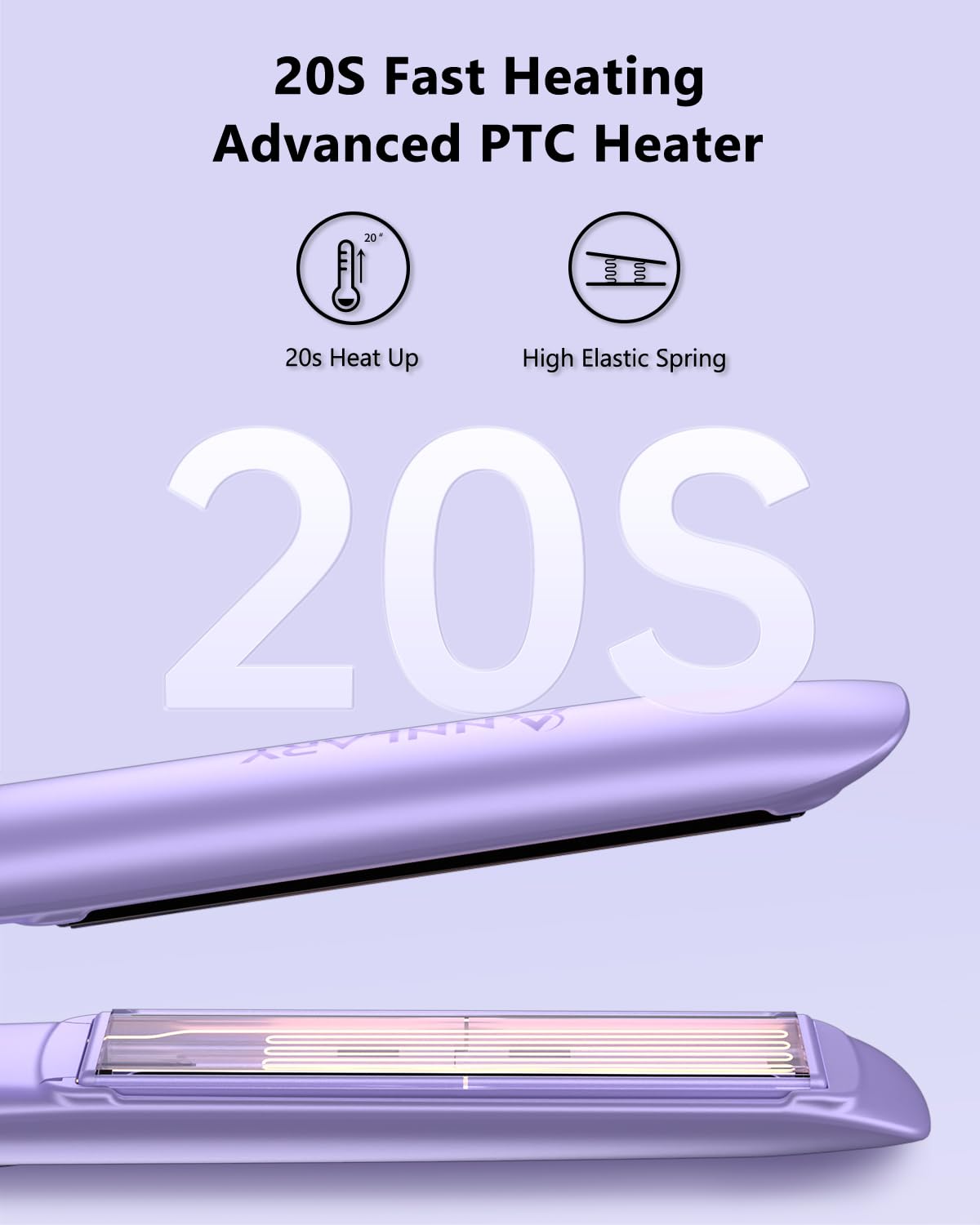 ANNLARY heat-resistant silicone pad protects fingers during styling.