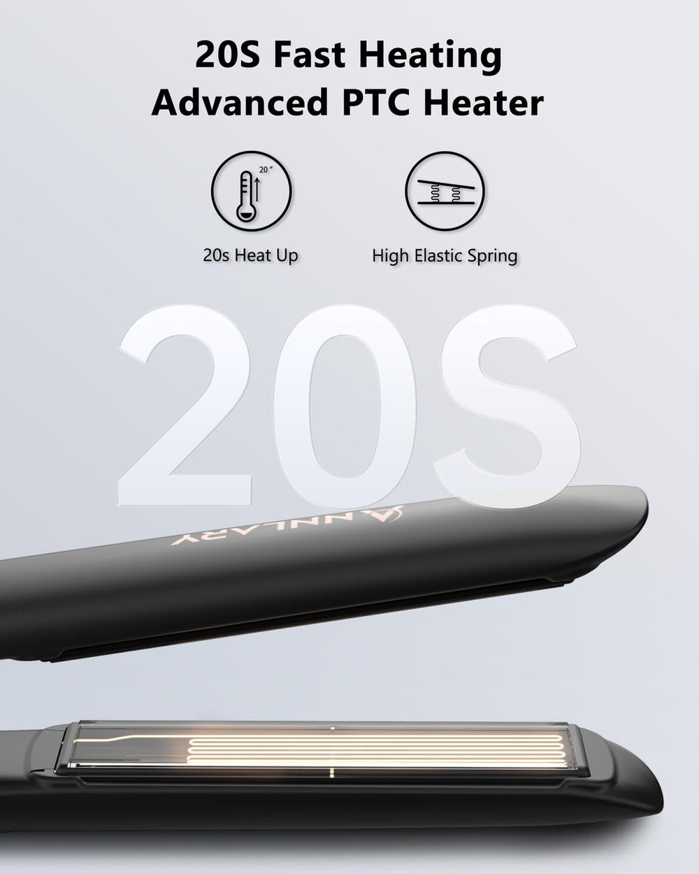 ANNLARY LED temperature display helps you set precise heat levels