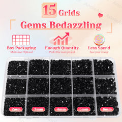 AnoleAir 3mm jelly rhinestones for balanced shine on tumblers and accessories