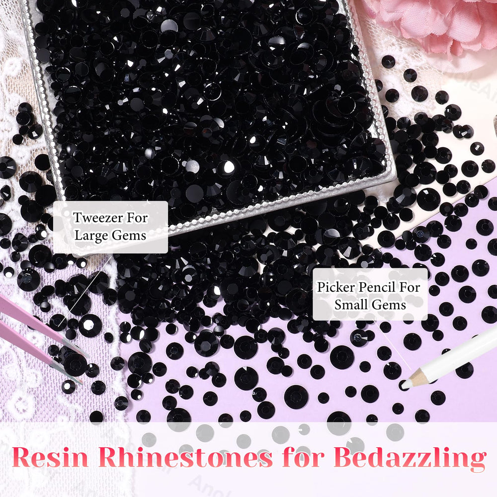 AnoleAir 4mm resin rhinestones add bold shine to clothing and cases