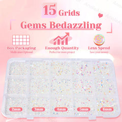AnoleAir flatback rhinestones closeup showing sparkling facets and glossy finish.