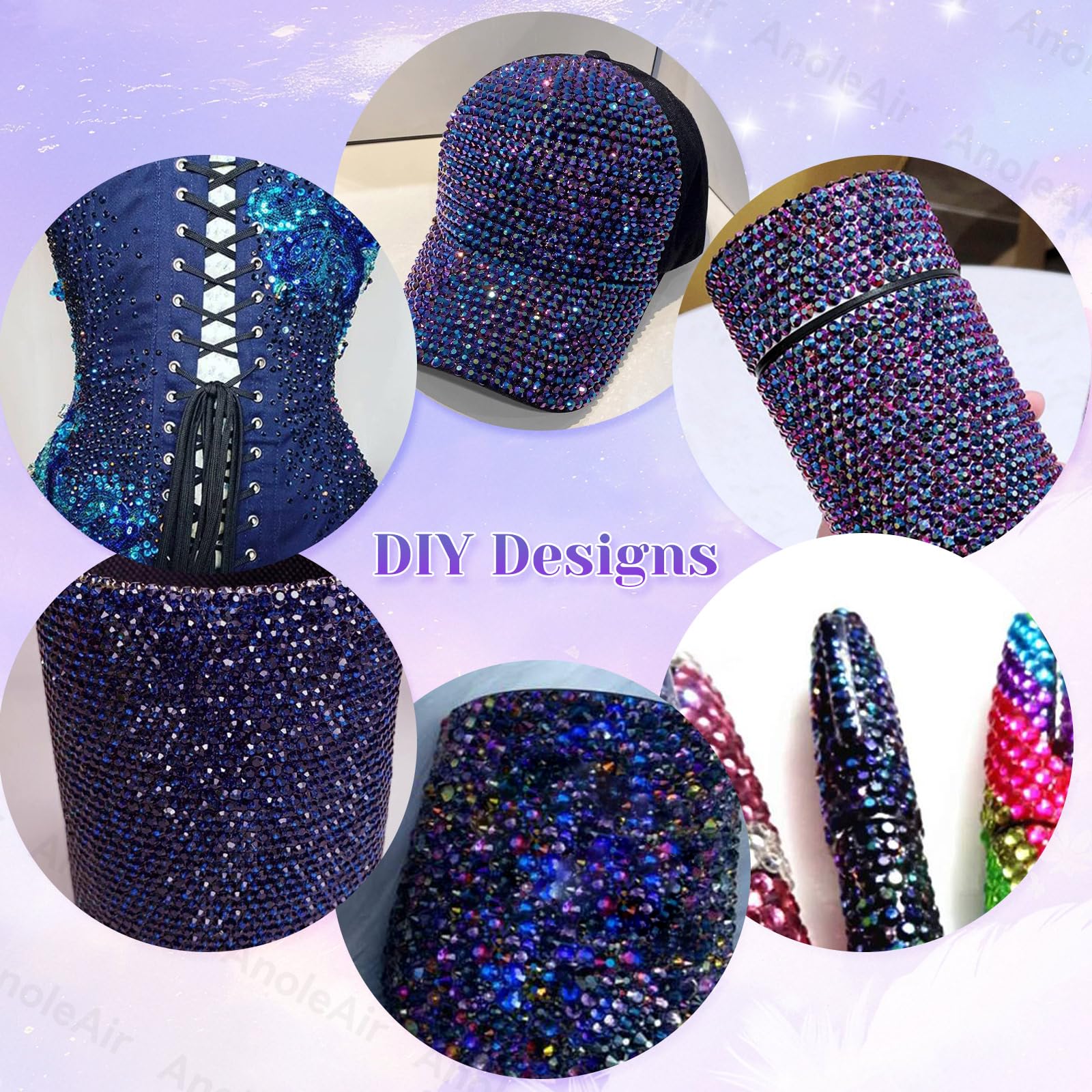 AnoleAir resin gems suitable for large area designs and DIY crafts.