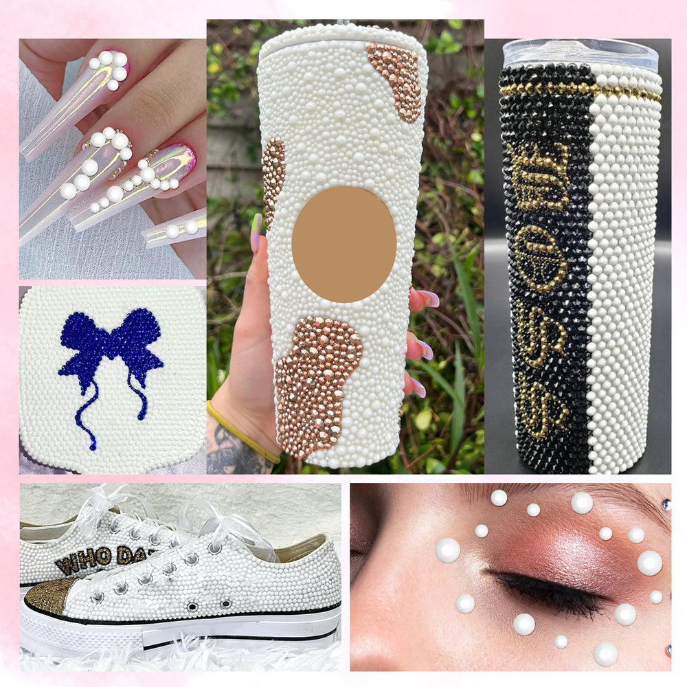 AnoleAir rhinestones decorate tumblers, phone cases, and nails with professional sparkle.