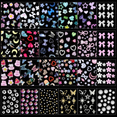 Anower 3D nail charms flower adds delicate flair for expressive nail art